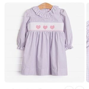Purple Gingham Kids Formal Dress